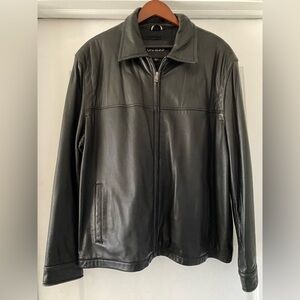 Guess Mens Soft Leather Jacket size XL~ Line New